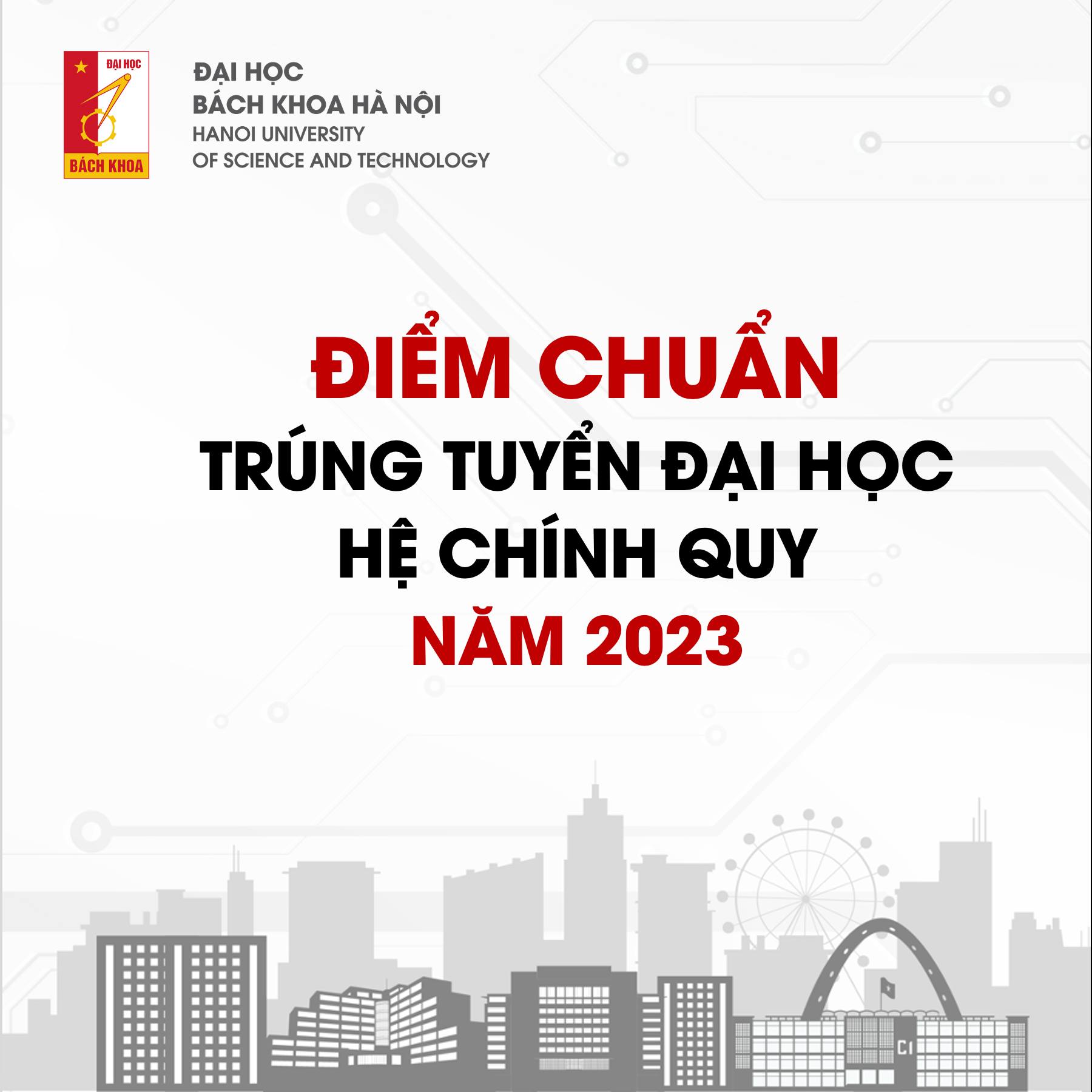 Điểm chuẩn Đại học Bách Khoa Hà Nội 2023