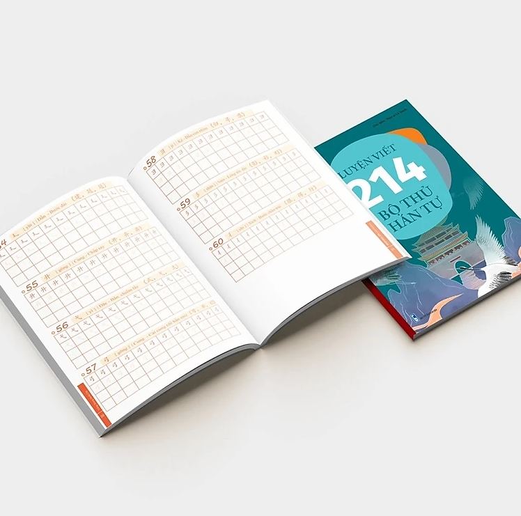 Sách luyện viết 214 bộ thủ Hán tự