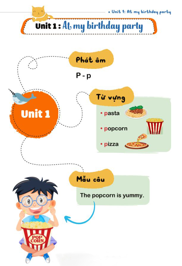 Nội dung trong sách Bài tập bổ trợ nâng cao tiếng Anh lớp 2