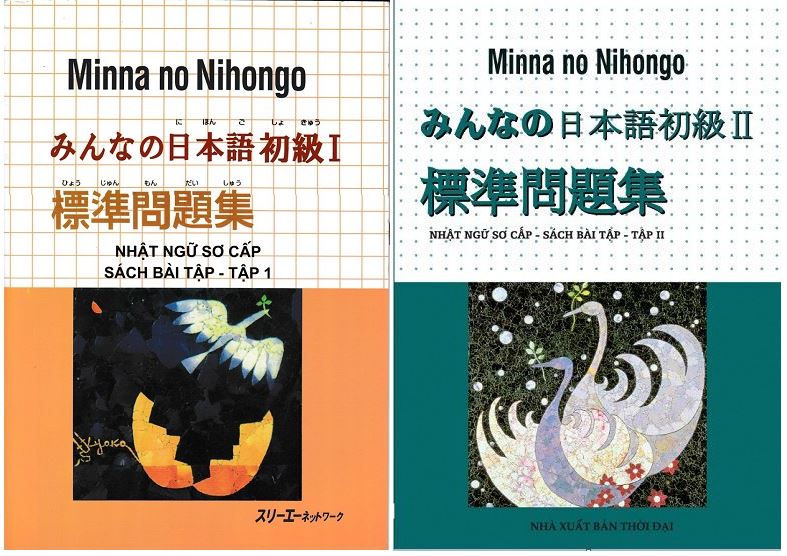 Sách bài tập tiếng Nhật Minna no Nihongo Tập 1 + 2