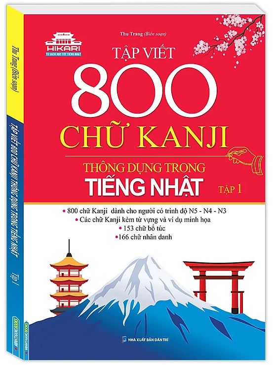 Sách Tập viết 800 chữ Kanji thông dụng trong tiếng Nhật