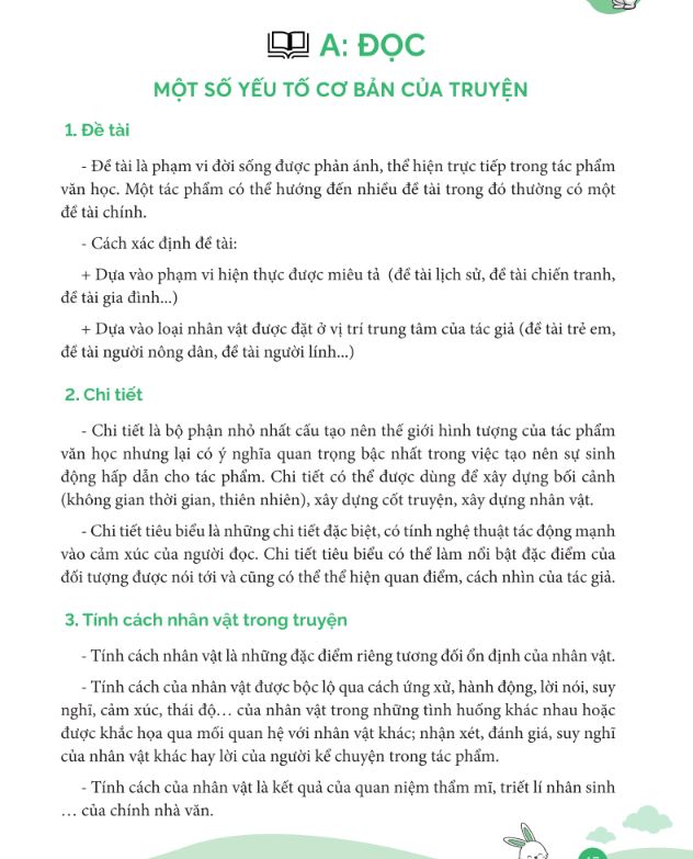 Cấu trúc bài học trong sách