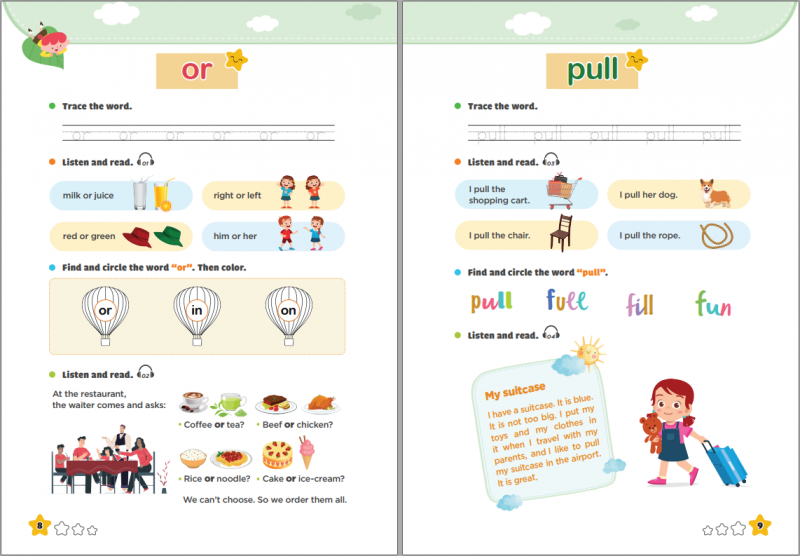 Ảnh nội dung cuốn sách 300 first sight words for kids – tập 2