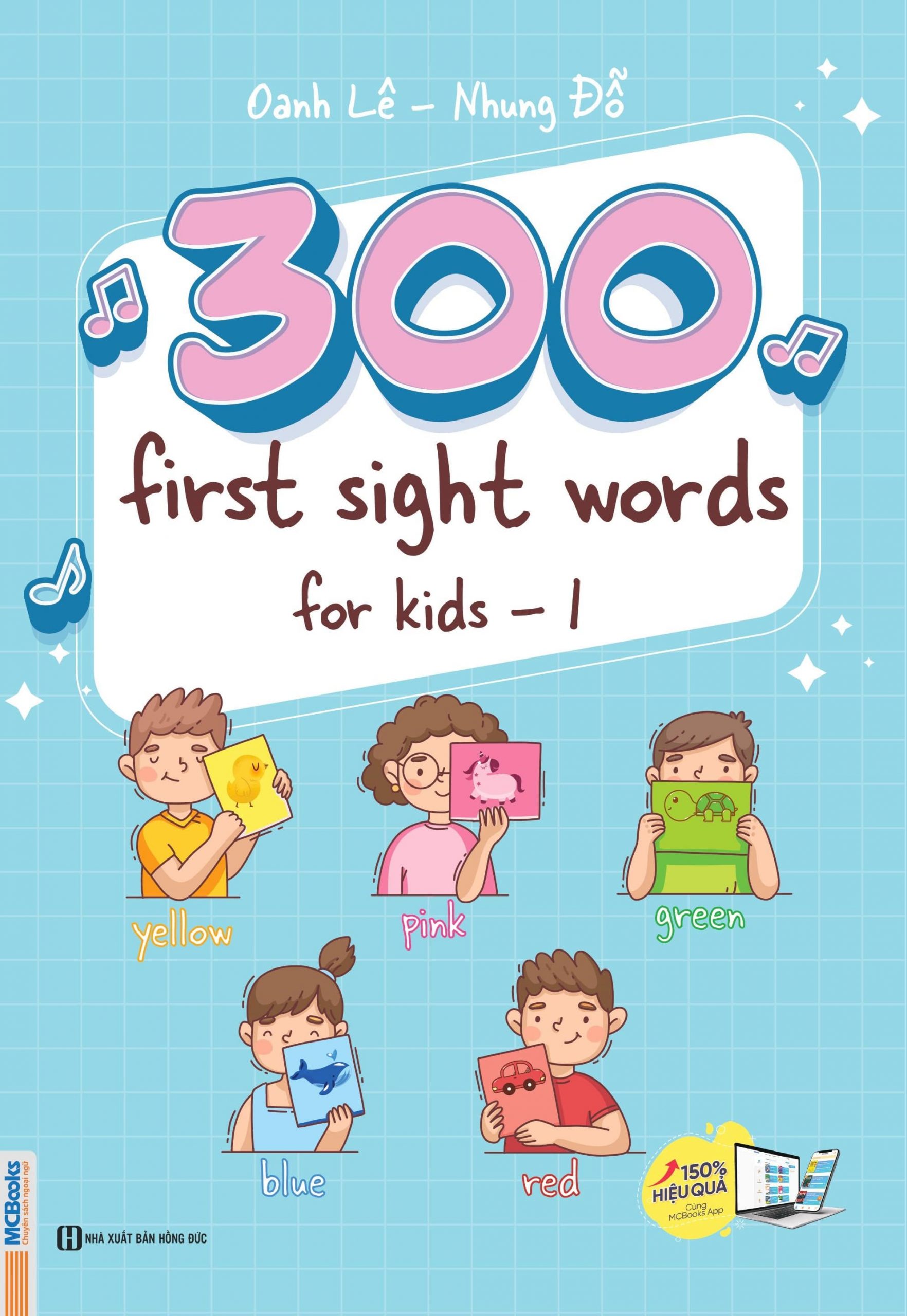 Ảnh bìa 300 first sight words for kids - tập 1