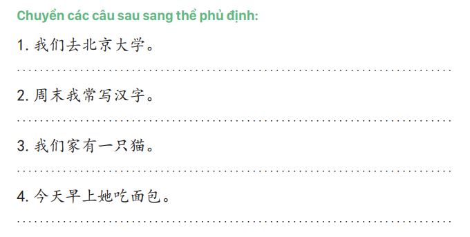 Bài tập về câu vị ngữ động từ