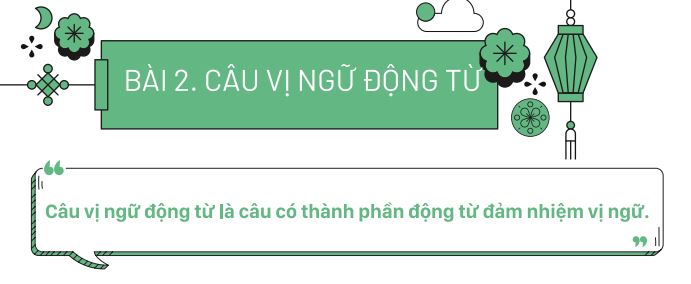 Câu vị ngữ động từ trong tiếng Trung