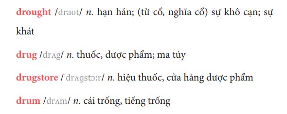 Danh từ tiếng Anh bắt đầu bằng chữ D có số lượng khá nhiều và cũng xuất hiện thường xuyên trong giao tiếp tiếng Anh hàng ngày