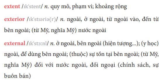 Danh từ tiếng Anh bắt đầu bằng chữ E có số lượng không nhiều nhưng cũng có khá nhiều từ phổ biến trong giao tiếp tiếng Anh hàng ngày