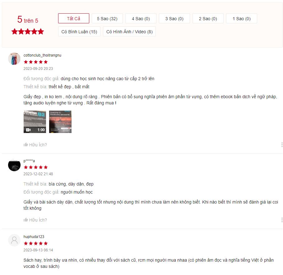 Review của người học về cuốn Destination B2 trên Shopee