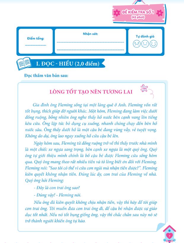 Nội dung trong sách 50 đề tăng điểm nhanh Tiếng Việt lớp 4
