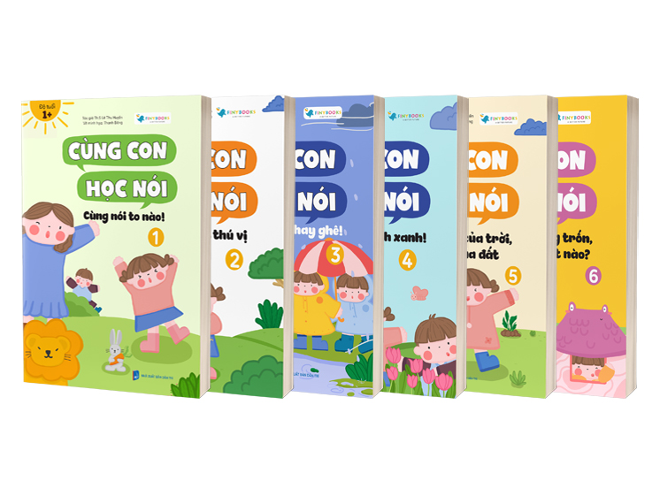 Bộ sách Cùng Con Học Nói gồm 6 cuốn