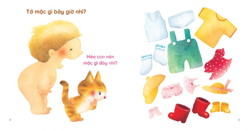Nội dung bên trong cuốn sách Bé Có Làm Được Không? - Ai Mặc Quần Áo Nhanh Hơn