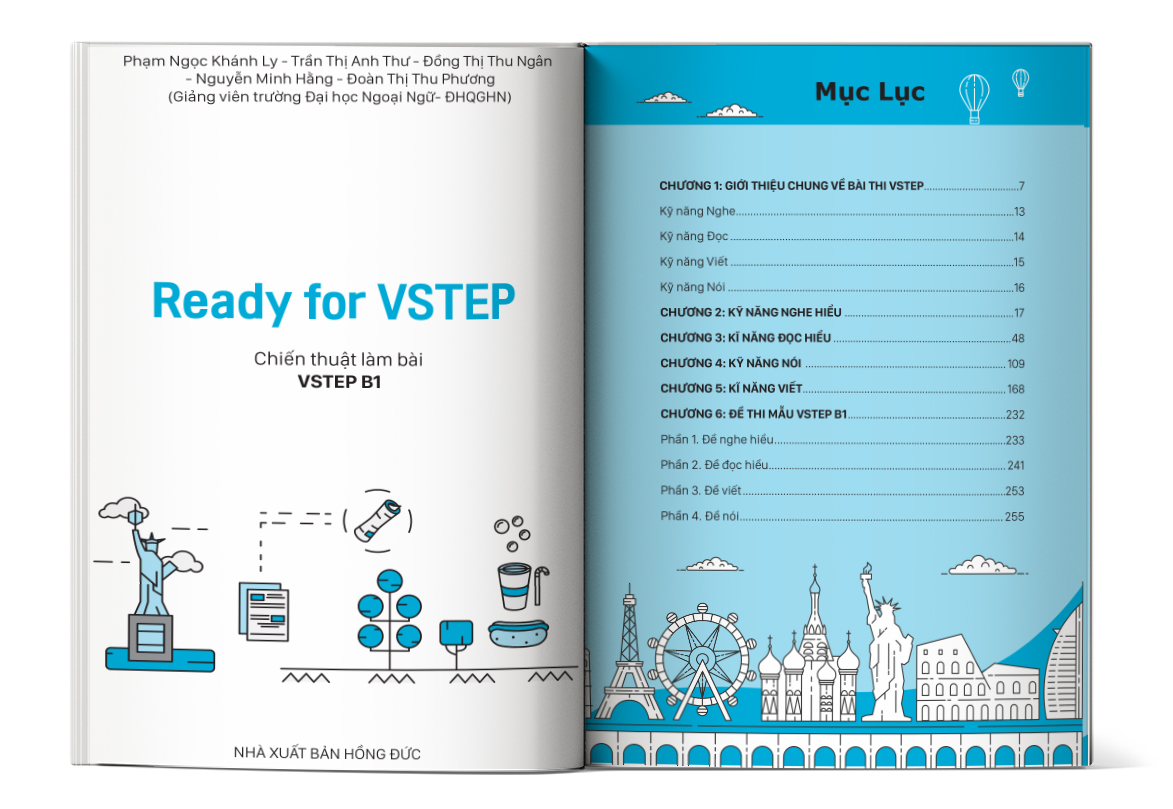 Mục lục cuốn Ready For Vstep Chiến Thuật Làm Bài Vstep B1