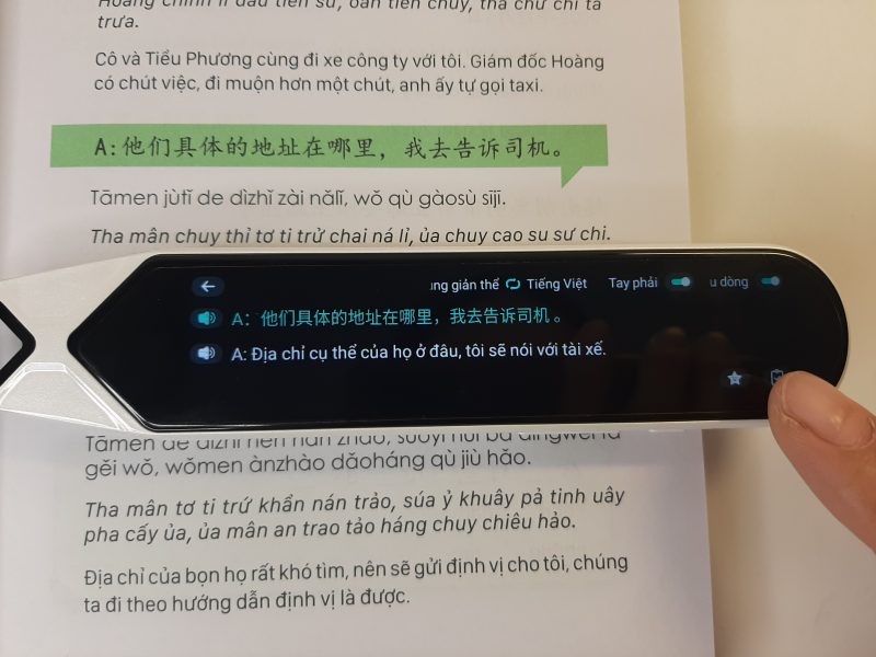 Quét và dịch tương tự như các bước trong "Dịch từ"