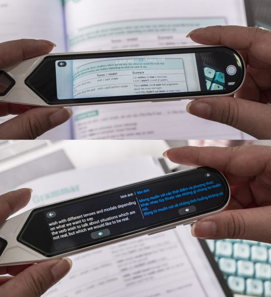Smart Pen MC08 có thể chụp ảnh và quét, sau đó dịch luôn văn bản đó sang ngôn ngữ mà bạn mong muốn