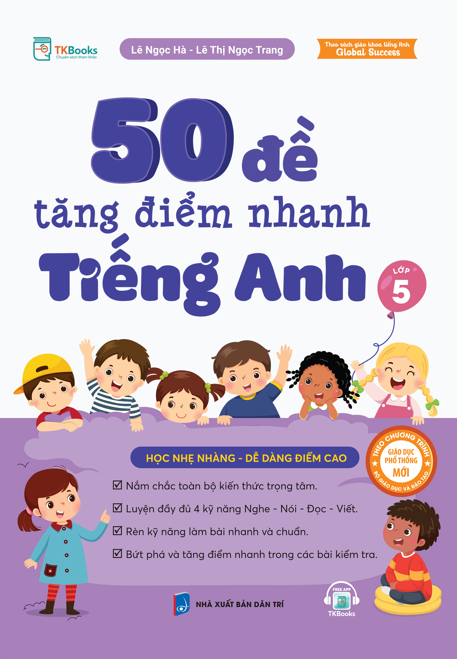 Cuốn sách 50 đề tăng điểm nhanh tiếng Anh lớp 5