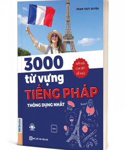 Bìa 3D cuốn 3000 từ vựng tiếng Pháp thông dụng nhất