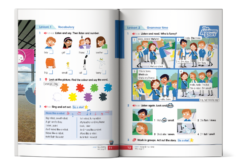Nội dung cuốn Academy stars 1 pupil's book