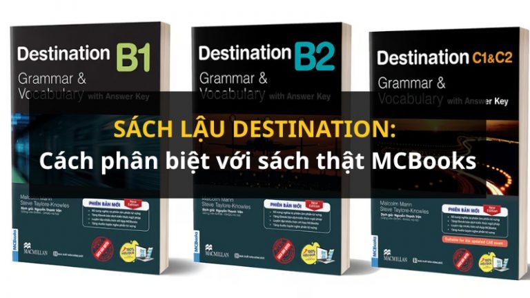 SÁCH LẬU DESTINATION: Cách phân biệt với sách thật MCBooks